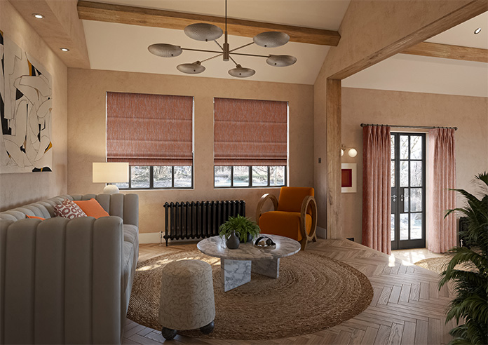 Cascade, Paprika - Roman Blind - Image 6